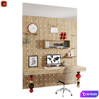 Workplace 5 3D Model Corona