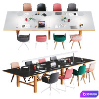 OrangeBox - Conference Table BAE 3D Model Vray, Corona