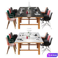 OrangeBox - Conference Table BAE 3D Model Vray, Corona