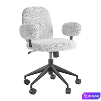 Faro Gray Office Chair 3D Model Vray, Corona
