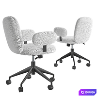 Faro Gray Office Chair 3D Model Vray, Corona