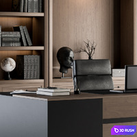 Office Furniture - Manager Set 20 3D Model Vray, Corona