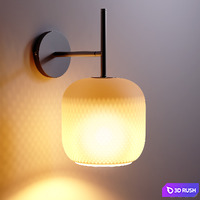 Wall lamp Misuto 3D Model Vray, Corona