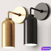Pottery Barn Walker Cylinder Single Sconce 3D Model Vray, Corona