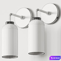 Pottery Barn Walker Cylinder Single Sconce 3D Model Vray, Corona