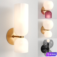 Wall Sconce set 3D Model Vray