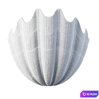 Plaster Shell Uplighter by Rose Uniacke 3D Model Vray, Corona