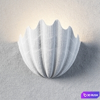 Plaster Shell Uplighter by Rose Uniacke 3D Model Vray, Corona