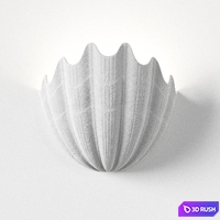 Plaster Shell Uplighter by Rose Uniacke 3D Model Vray, Corona