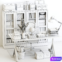 Office workplace 112 3D Model Vray, Corona