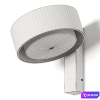 Marset Plaff-on Wall Lamp 3D Model Vray, Corona
