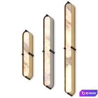 Hudson Valley Tribeca Wall Lamps 3D Model Vray, Corona