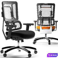 Office Star armchair 99662C-18 3D Model Vray