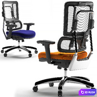 Office Star armchair 99662C-18 3D Model Vray