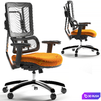 Office Star armchair 99662C-18 3D Model Vray