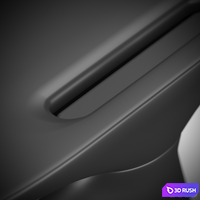 Zero desk by Karim Rashid 3D Model Vray, Corona