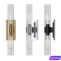 RH interiors RAVELLE LINEAR SCONCE 3D Model Vray, Corona