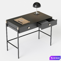 La Redoute Novani, Office with 2 drawers 3D Model
