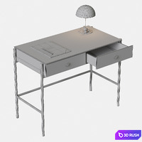 La Redoute Novani, Office with 2 drawers 3D Model Corona
