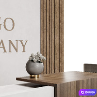 Reception area 3D Model Corona