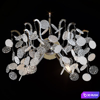 Wall lamp sconce Divinare Spumante 7288/26 AP-2 3D Model Corona