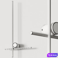 Flos Coordinates W2 Wall Lamp 3D Model Vray, Corona