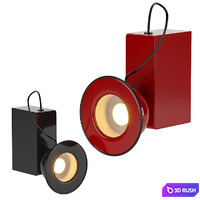 Minibox Wall Lamp by Stilnovo 3D Model Corona