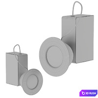 Minibox Wall Lamp by Stilnovo 3D Model Corona