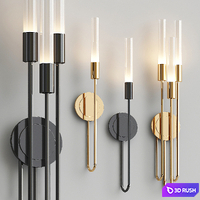 Gala wall lamp collection 3D Model Vray