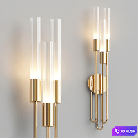 Gala wall lamp collection 3D Model Vray