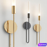 Gala wall lamp collection 3D Model Vray