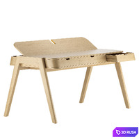 Shelter Desk 3D Model Vray, Corona