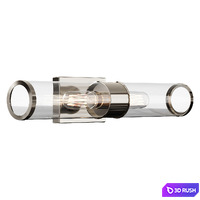 Sconce Simple Glass Cylinder Sconce - 2 Light wall lamp 3D Model Corona