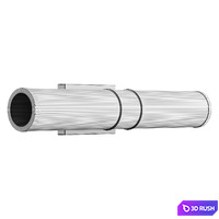 Sconce Simple Glass Cylinder Sconce - 2 Light wall lamp 3D Model Corona