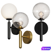 Modern Glass Ball Led Wall Lamp 3D Model Corona