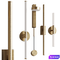 Wall lamp collection 044 3D Model Vray, Corona