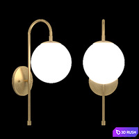 Wall Reading Light 3D Model Corona