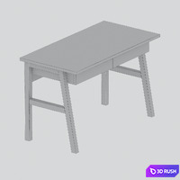 Table Ellipse 3D Model Corona