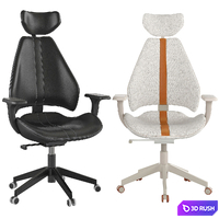 Gaming Chair Gruppspel 3D Model Vray, Corona