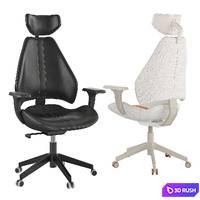 Gaming Chair Gruppspel 3D Model Vray, Corona