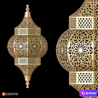 Dizi Wall Light Shade MWL808 3D Model Corona