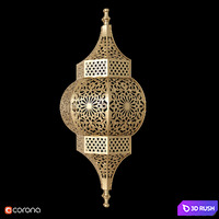 Dizi Wall Light Shade MWL808 3D Model Corona