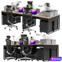 IKEA - Office workplace - Office workplace 16 3D Model Vray, Corona