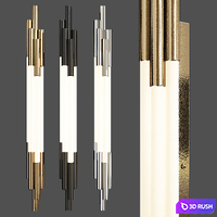 Org wall sconce 3D Model Vray