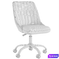 Swan computer chair 3D Model Vray, Corona