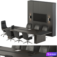 Meeting Table - Office Furniture 362 3D Model Vray, Corona
