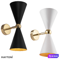 Wall lamp (sconce) Vesper MOD108WL-02GB, MOD108WL-02WG 3D Model Corona