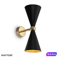 Wall lamp (sconce) Vesper MOD108WL-02GB, MOD108WL-02WG 3D Model Corona