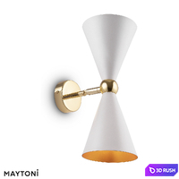 Wall lamp (sconce) Vesper MOD108WL-02GB, MOD108WL-02WG 3D Model Corona