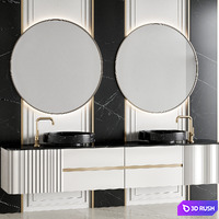 Bathroom Furniture 39 3D Model Vray, Corona